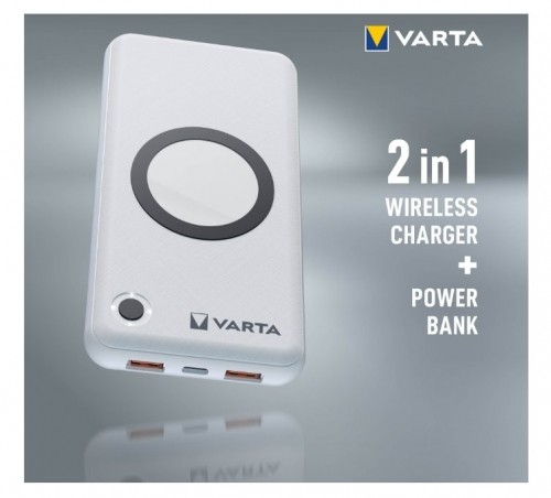 VARTA Portable Wireless Powerbank 15000mAh Silver image 3