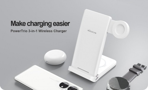 Nillkin PowerTrio 3in1 Wireless Charger for Huawei Watch White image 3