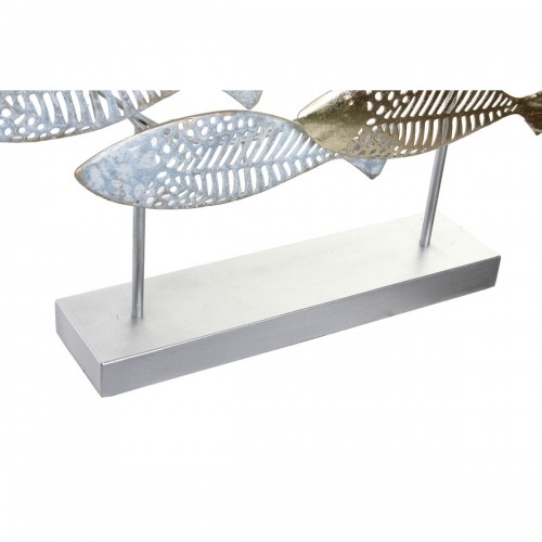 Декоративная фигура DKD Home Decor Серебристый Синий Позолоченный Металл Спирали Средиземноморье (65,4 x 9 x 39,5 cm) (2 штук) image 3