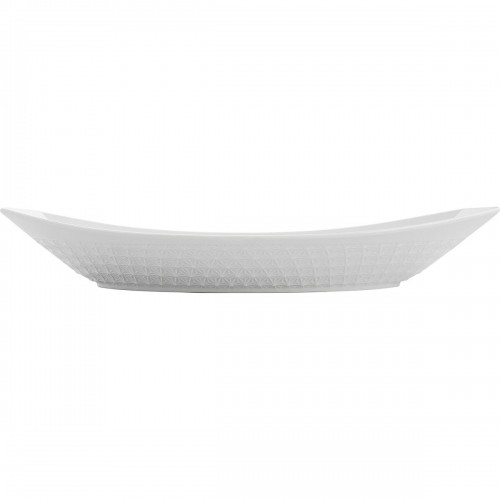 Pasniegšanas Plate Quid Gastro Keramika Balts (39,5 x 19 x 8 cm) (4 gb.) image 3