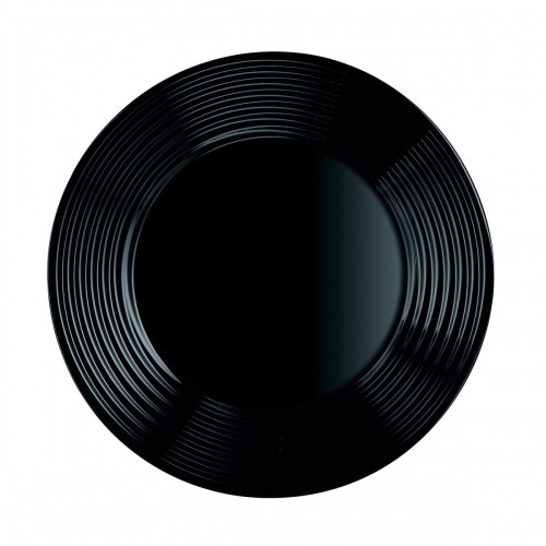 Плоская тарелка Luminarc Harena Чёрный Cтекло (25 cm) (24 штук) image 3
