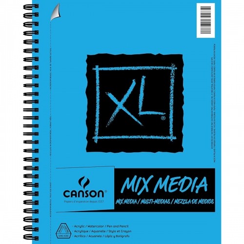 Drawing pad Canson XL Mix Media Papīrs Balts A4 30 Loksnes 5 gb. 300 g/m² image 3