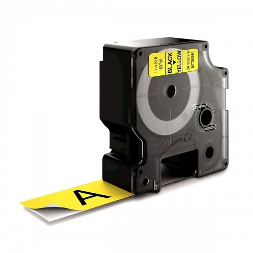 Laminēta lente iekārtu marķēšanai Dymo D1 53718 24 mm LabelManager™ Melns Dzeltens (5 gb.) image 3