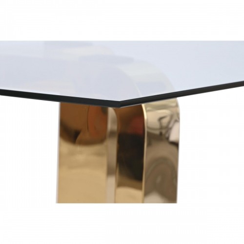 Centrālais galds DKD Home Decor Bronza Tērauds Rūdīts stikls 100 x 100 x 45 cm image 3