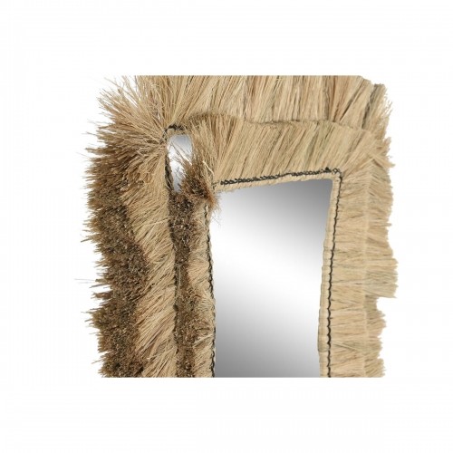 Sienas spogulis DKD Home Decor 62 x 4 x 70 cm Stikls Bali Džuta image 3
