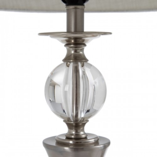 Bigbuy Home Galda lampa 30 x 30 x 67 cm Sintētiska Auduma Metāls Sudrabs image 3