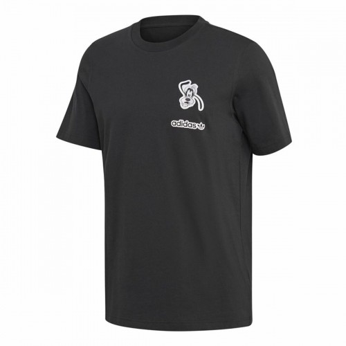 Vīriešu Krekls ar Īsām Piedurknēm Adidas Goofy Melns image 3