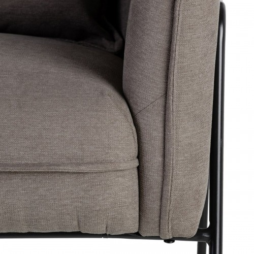 Bigbuy Home atzveltnes krēsls 76,5 x 70 x 74 cm Sintētiska Auduma Metāls Tumši pelēks image 3