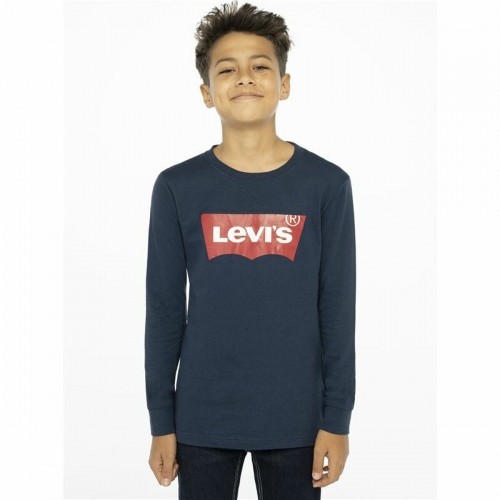 Bērnu Garpiedurkņu T-krekls Levi's Batwing Tumši zils image 3