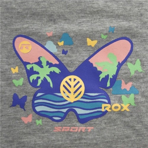 Krekls ar Īsām Piedurknēm Bērniem Rox Butterfly Gaiši pelēks image 3