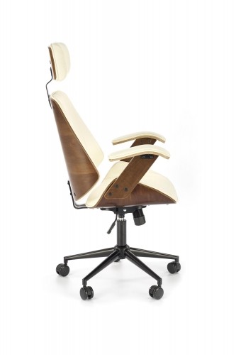 Halmar IGNAZIO chair, walnut / creamy image 3