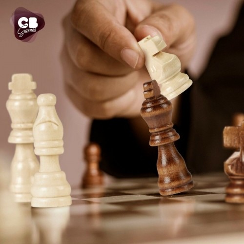 Игровая доска для шахмат и шашек Colorbaby Деревянный нарды (4 штук) image 3