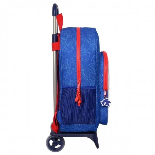 Школьный рюкзак с колесиками Sonic Let's roll Тёмно Синий 33 x 42 x 14 cm image 3