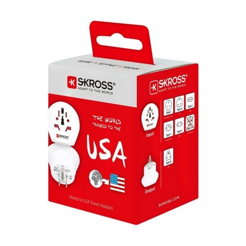 Электрический адаптер Skross 1.500221-E США Международный image 3
