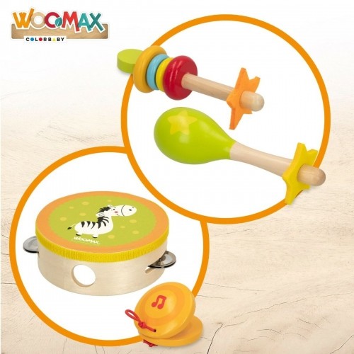 Set of toy musical instruments Woomax 14,5 x 4,5 x 14,5 cm Деревянный (4 штук) image 3