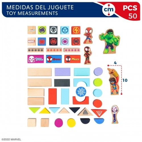 Playset Spidey Amazing Friends 8 x 9,5 x 1,5 cm 50 Daudzums 4 gb. image 3