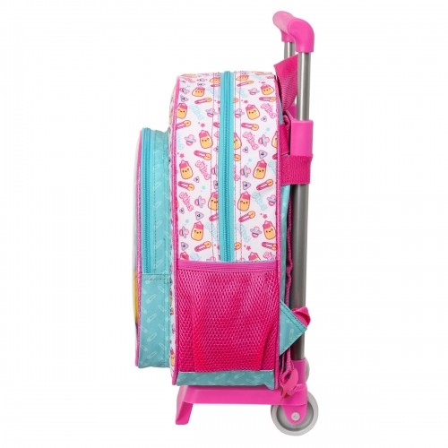 Школьный рюкзак с колесиками The Bellies 26 x 34 x 11 cm Фиолетовый бирюзовый Белый image 3