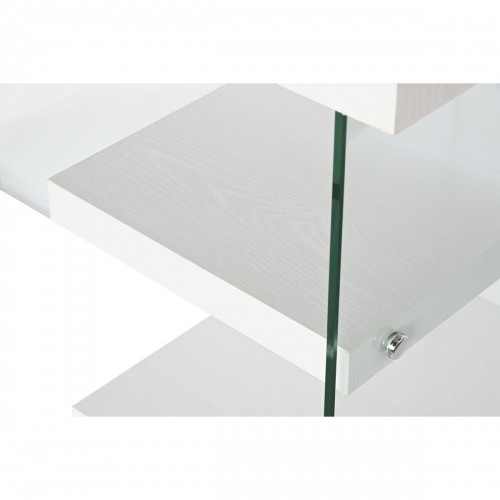 rakstāmgalds DKD Home Decor Balts Caurspīdīgs Stikls Koks MDF 120 x 50 x 76 cm image 3