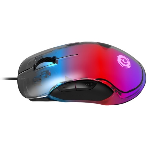 CANYON Braver GM-728, Optical Crystal gaming mouse, Instant 825, ABS material, huanuo 10 million cycle switch, 1.65M TPE cable with magnet ring, weight: 114g, Size: 122.6*66.2*38.2mm, Black image 3