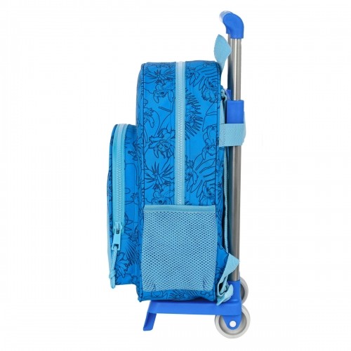 Школьный рюкзак с колесиками Stitch Синий 26 x 34 x 11 cm image 3