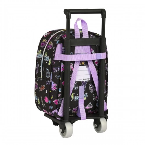 Школьный рюкзак с колесиками Monster High Creep Чёрный 22 x 27 x 10 cm image 3