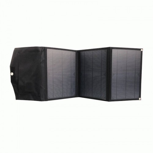 Foldable solar charger XO XRYG-280-3 21W 2xUSB (black) image 3