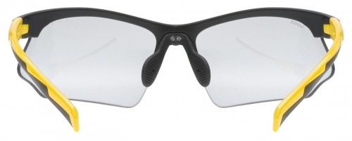 Velosipedu brilles Uvex sportstyle 802 V black matt-sunbee/ smoke image 3