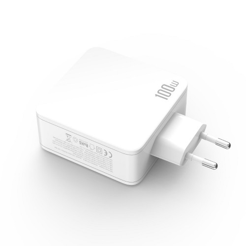 XO wall charger CE14 PD QC 3.0 100W 1x USB 2x USB-C white image 3