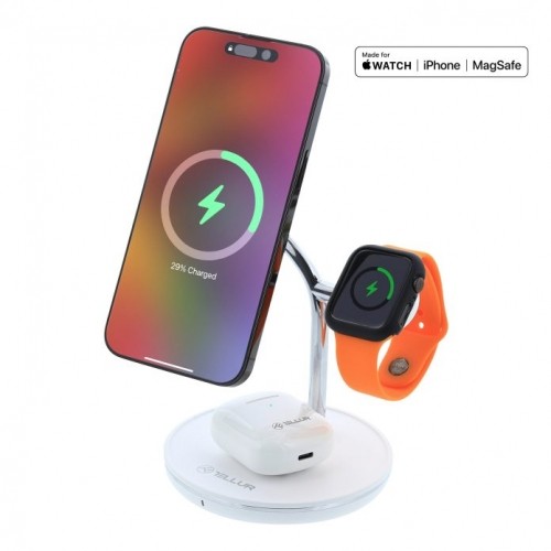 Tellur 3in1 MagSafe Wireless Desk Charger image 3