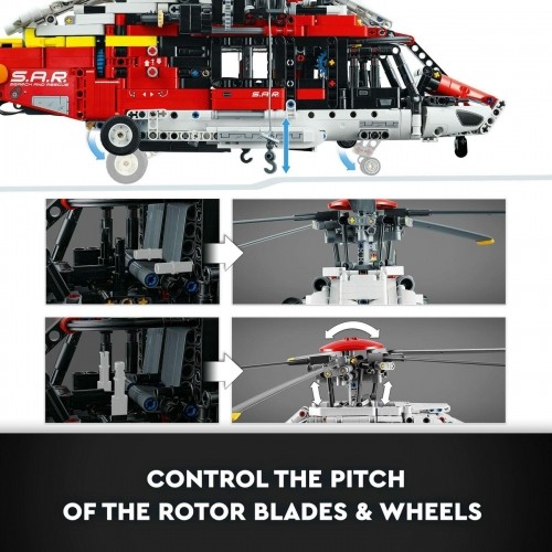 Transportlīdzekļu Rotaļu Komplekts   Lego Technic 42145 Airbus H175 Rescue Helicopter         2001 Daudzums image 3