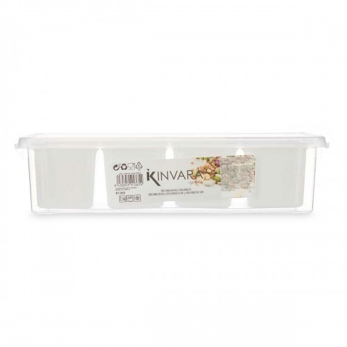 Kinvara Органайзер для холодильника Белый Прозрачный Пластик 37,5 x 9 x 14,3 cm (12 штук) image 3