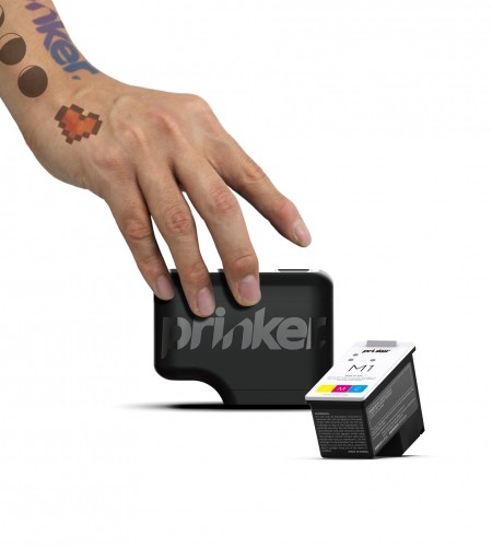 PRINKER M Laikinųjų tatuiruočių prietaisas su kosmetiniais dažais, spalvota image 3