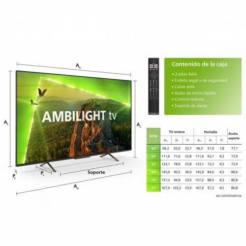 Смарт-ТВ Philips 50PUS8118 50" 4K Ultra HD LED image 3