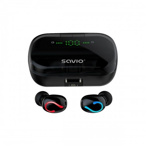 Austiņas In-ear Bluetooth Savio TWS-06 Melns image 3