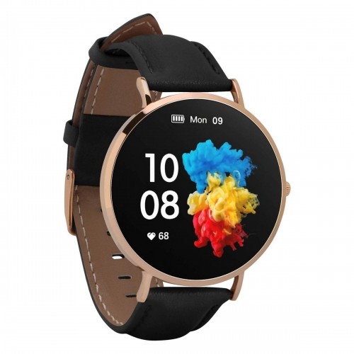 Garett Smartwatch Verona Gold And Black Leather Умные часы AMOLED / Bluetooth 5.1 / IP67 / GPS / SMS image 3