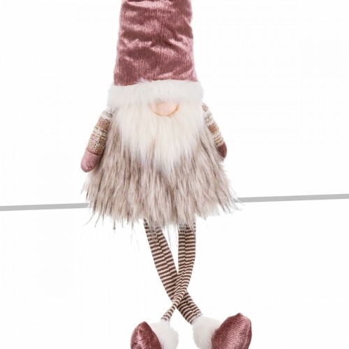 Bigbuy Christmas Ziemassvētku Nieciņš Daudzkrāsains Rozā Smiltis Audums 25 x 17 x 89 cm image 3