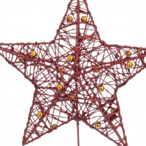 Bigbuy Christmas Новогоднее украшение Красный Металл Дерево 20 x 5 x 25 cm image 3