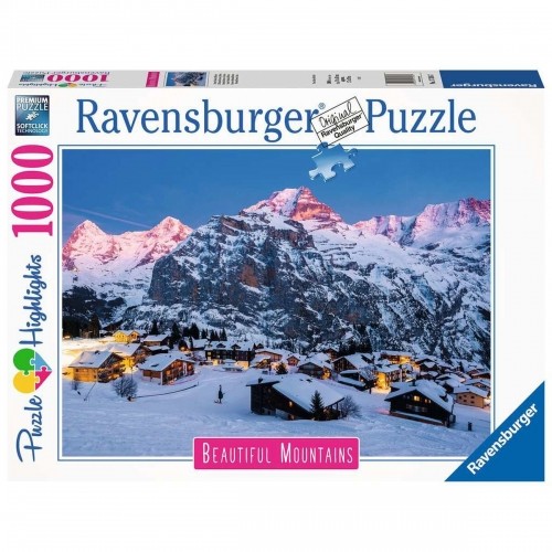 Puzle un domino komplekts Ravensburger 17316 The Bernese Oberland - Switzerland 1000 Daudzums image 3