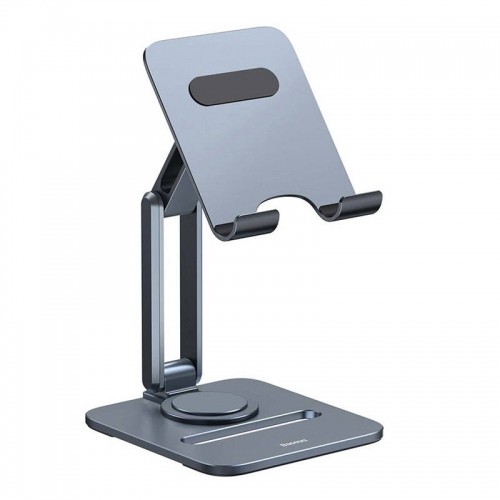 Desktop Biaxial Foldable Metal Stand Baseus (for Tablets) Space Grey image 3