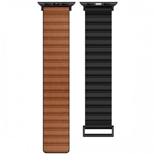 Beline pasek Apple Watch Magnetic Pro 42|44|45|49mm czarno|brązowy black|brown box image 3