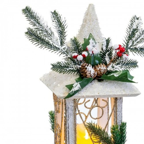 Bigbuy Christmas Новогоднее украшение Белый Деревянный Пластик Фонарь 14,5 x 14,5 x 32 cm image 3