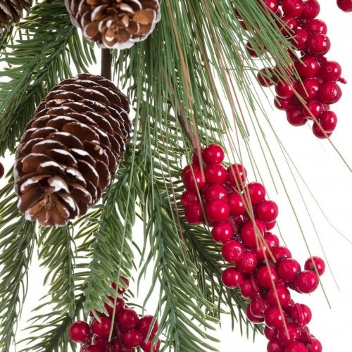 Bigbuy Christmas Durvju Pakaramais Ziemassvētki Sarkans Zaļš Dabisks Plastmasa Ananāsi 42 cm image 3