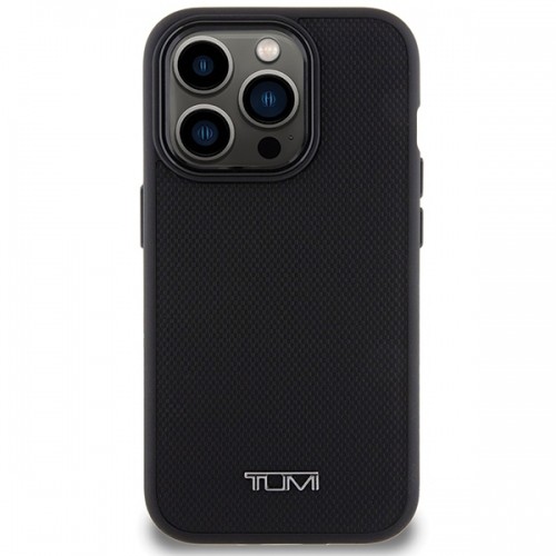 Tumi TUHMP15LRBAK iPhone 15 Pro 6.1" czarny|black hardcase Leather Balistic Pattern MagSafe image 3
