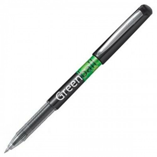 Ручка с жидкими чернилами Pilot Green-Ball Чёрный 0,35 mm (10 штук) image 3