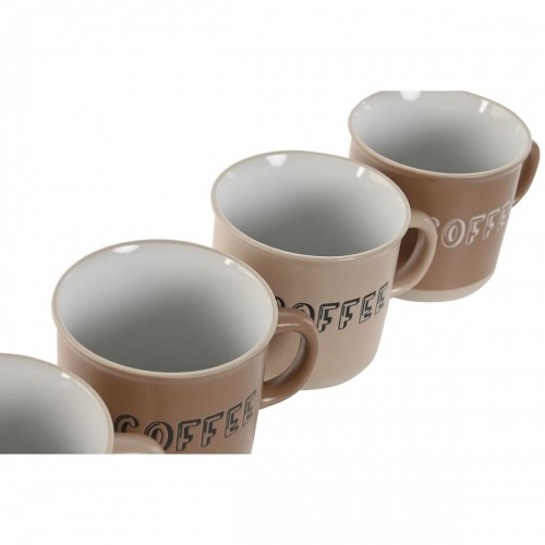 Komplekts ar kafijas tasēm Home ESPRIT Brūns Keramika 4 Daudzums 180 ml image 3