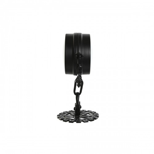 Настольные часы Home ESPRIT Чёрный Серебристый Металл Стеклянный 18 x 17 x 33 cm image 3