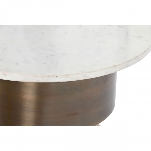Вспомогательный столик Home ESPRIT Белый Позолоченный Мрамор Железо 46 x 46 x 54 cm image 3