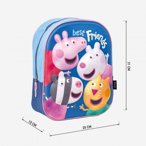 3D Bērnu soma Peppa Pig Zils 25 x 33 x 10 cm image 3