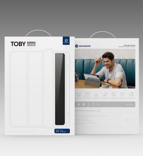 Dux Ducis Toby Magnet Case grāmatveida maks planšetdatoram Samsung X910 Galaxy Tab S9 Ultra melns image 3