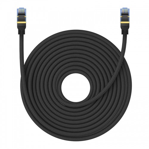 Braided network cable cat.7 Baseus Ethernet RJ45, 10Gbps, 20m (black) image 3
